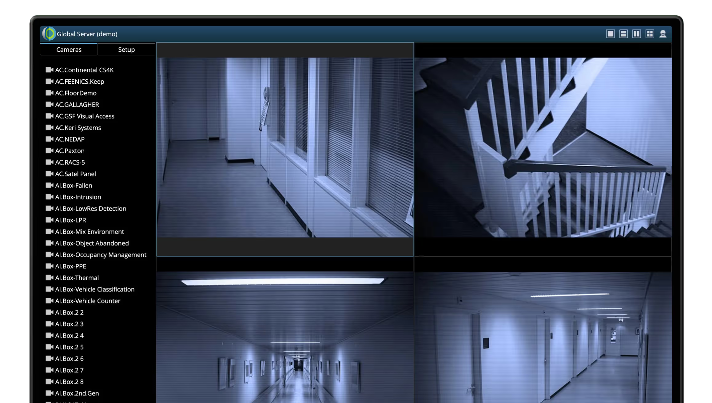 Cortrol VMS Global server demo