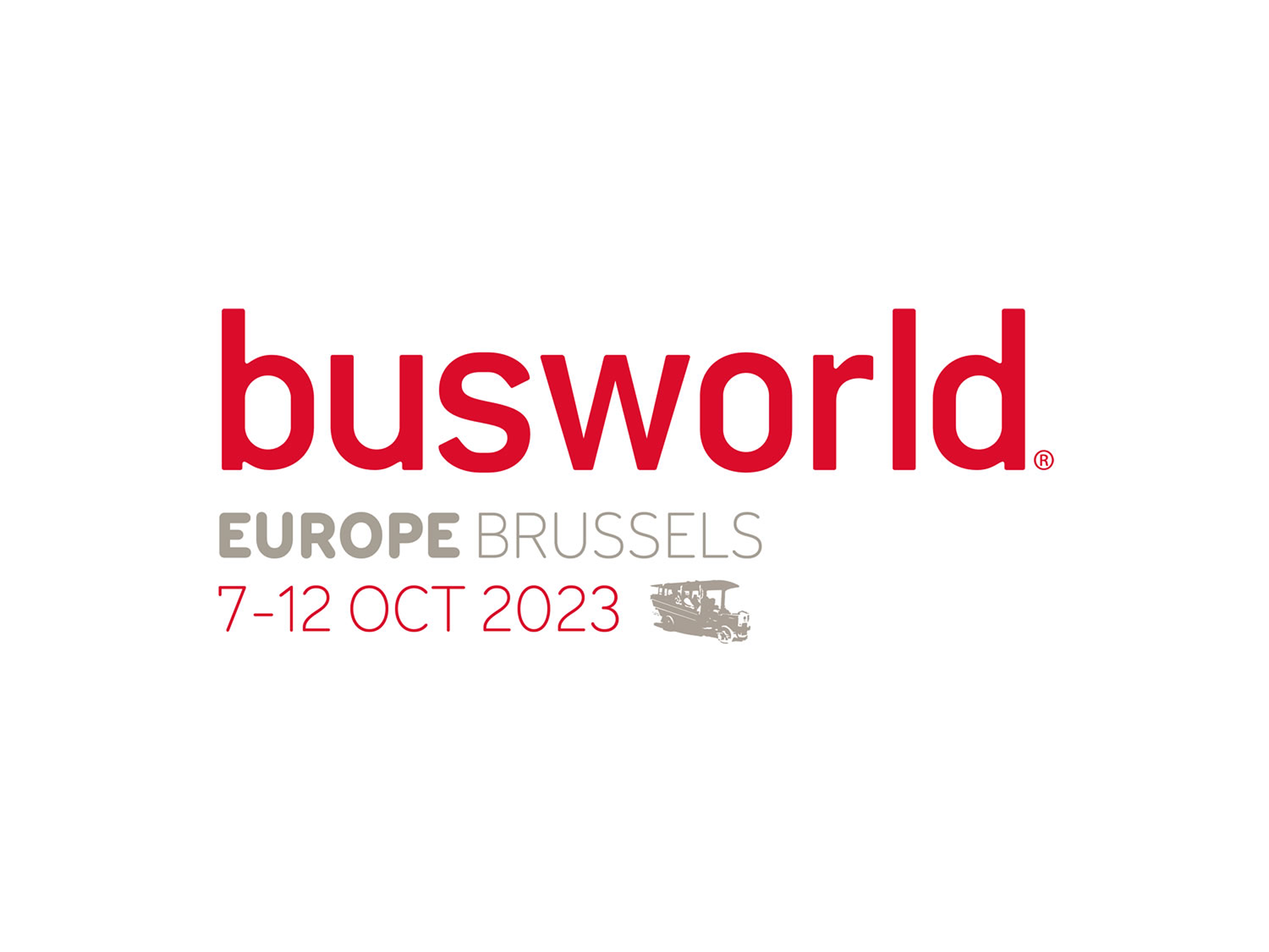 Busworld Europe 2023 trade show at Brussels Expo, featuring bus and coach industry technology in Brussels, Belgium.
