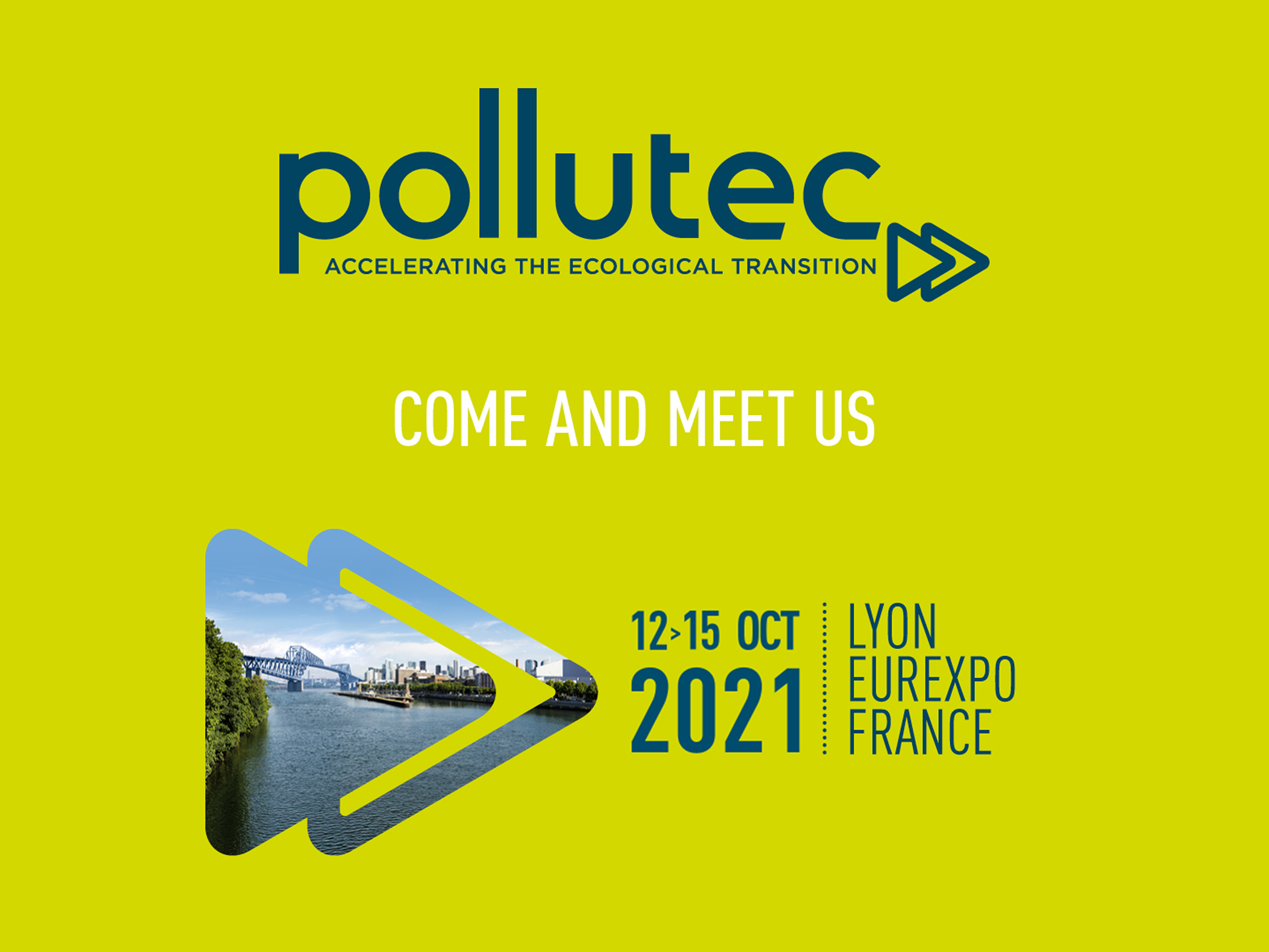 Pollutec 2021 environmental technology trade show at Eurexpo Lyon in France.