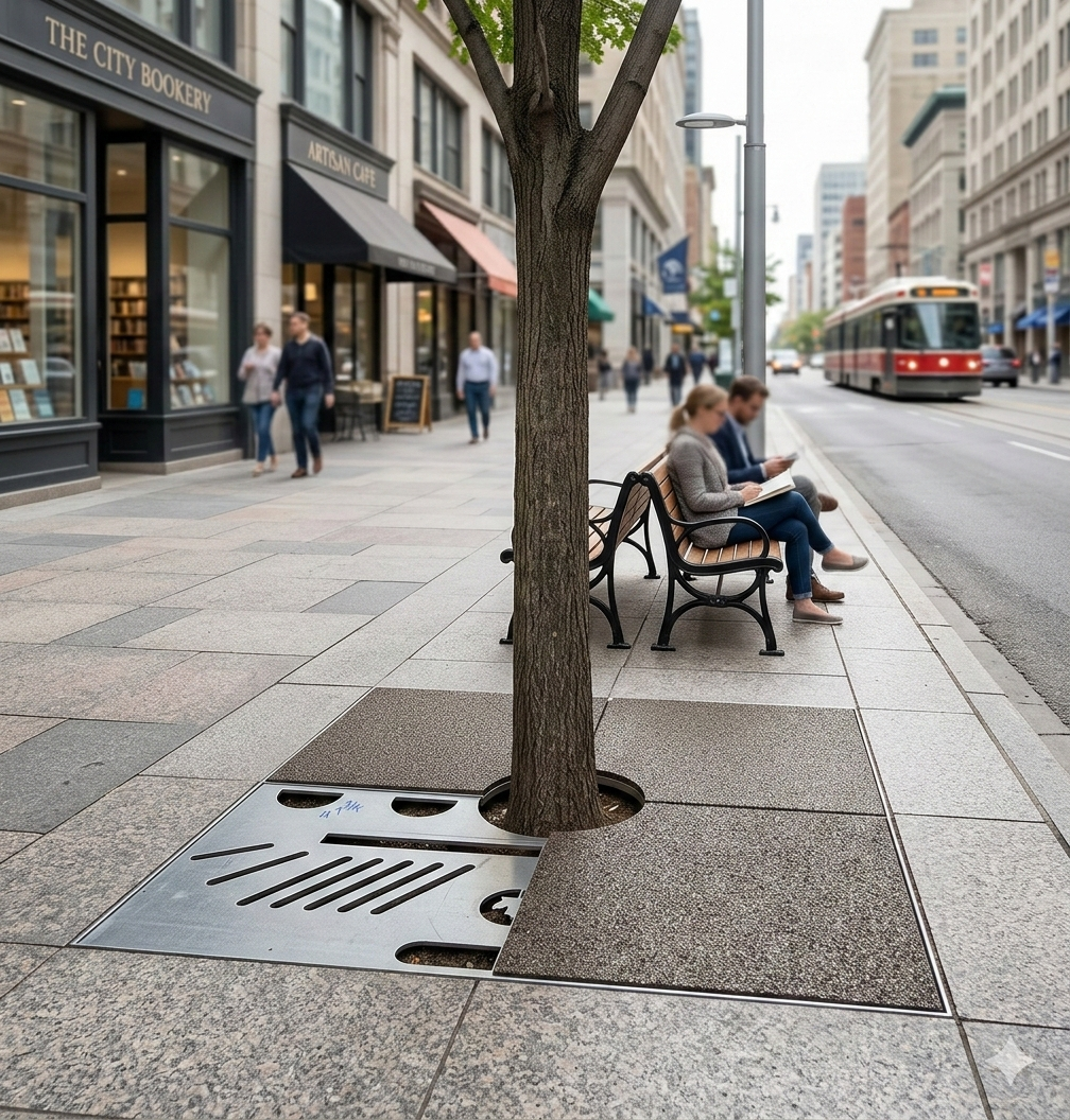 Permeable residential driveway