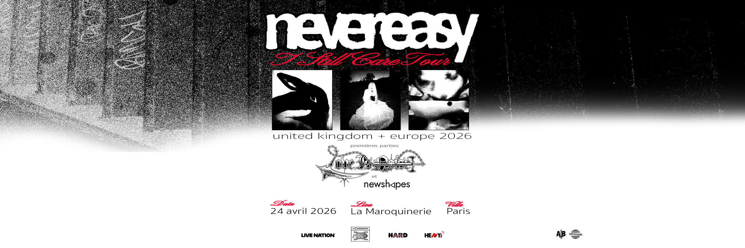 Concert de Nevereasy à Paris le 24 avril 2026