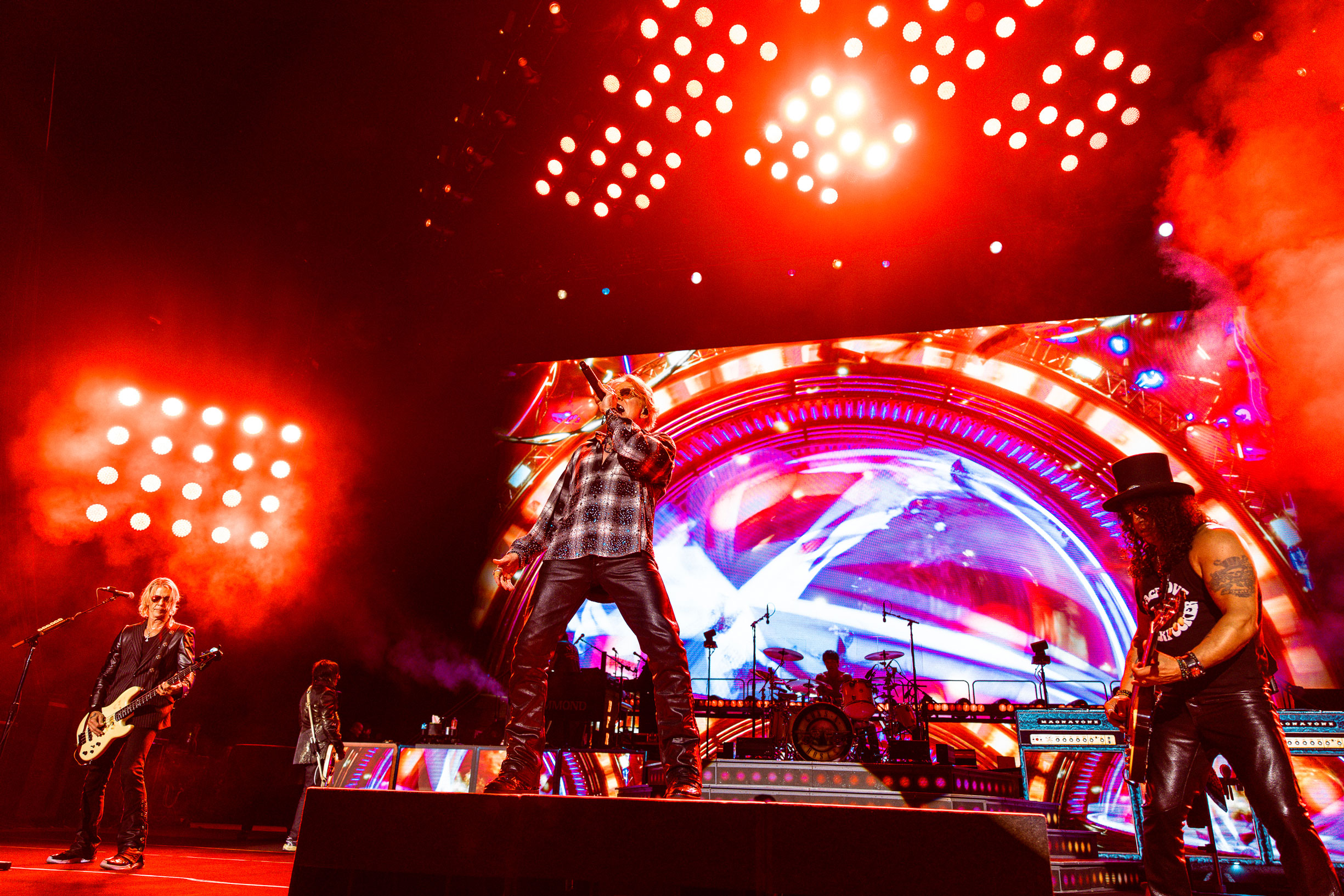 Trois heures de titres cultes: Guns N' Roses restent des géants