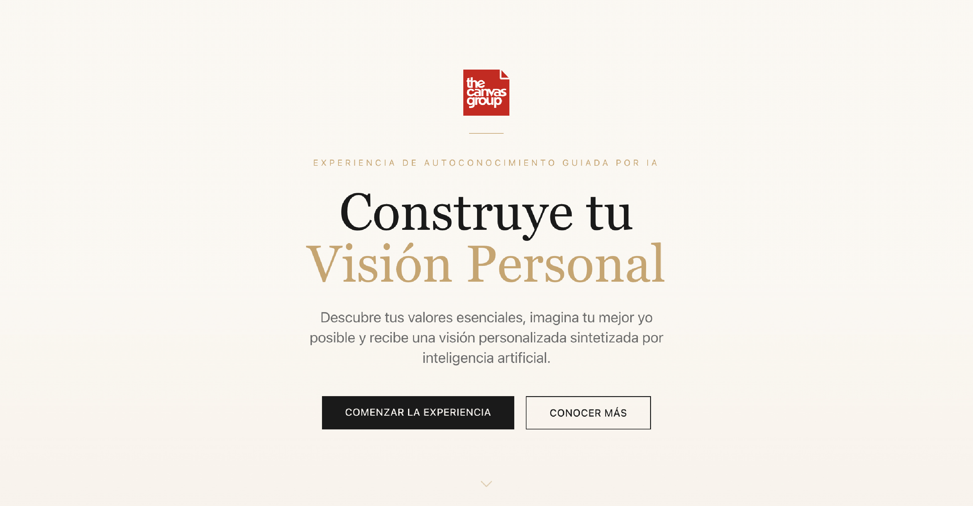 Cptura de pantalla de la app "Mi Visión Personal"
