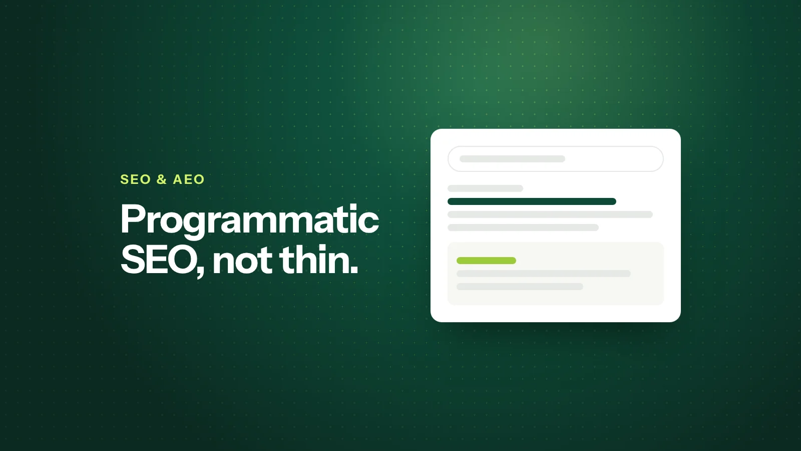 How to Build Programmatic SEO Pages in Webflow Without Creating Thin Content