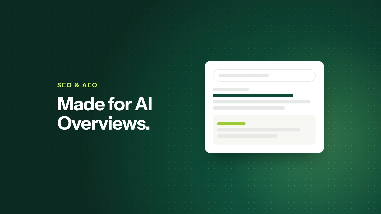 How to Optimize Webflow Content for AI Overviews and Answer Engines