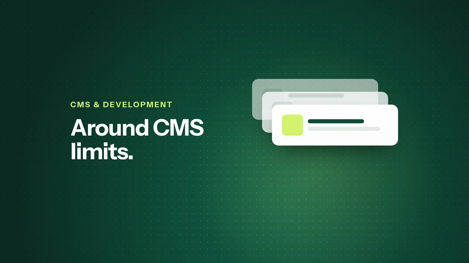 Working Around CMS Limitations in Webflow