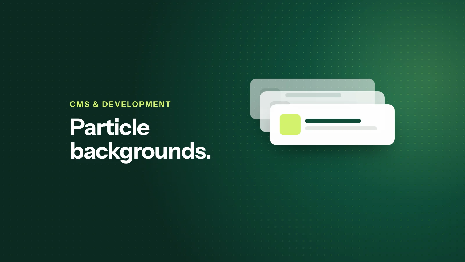 Creating Particle-Based Canvas Backgrounds in Webflow