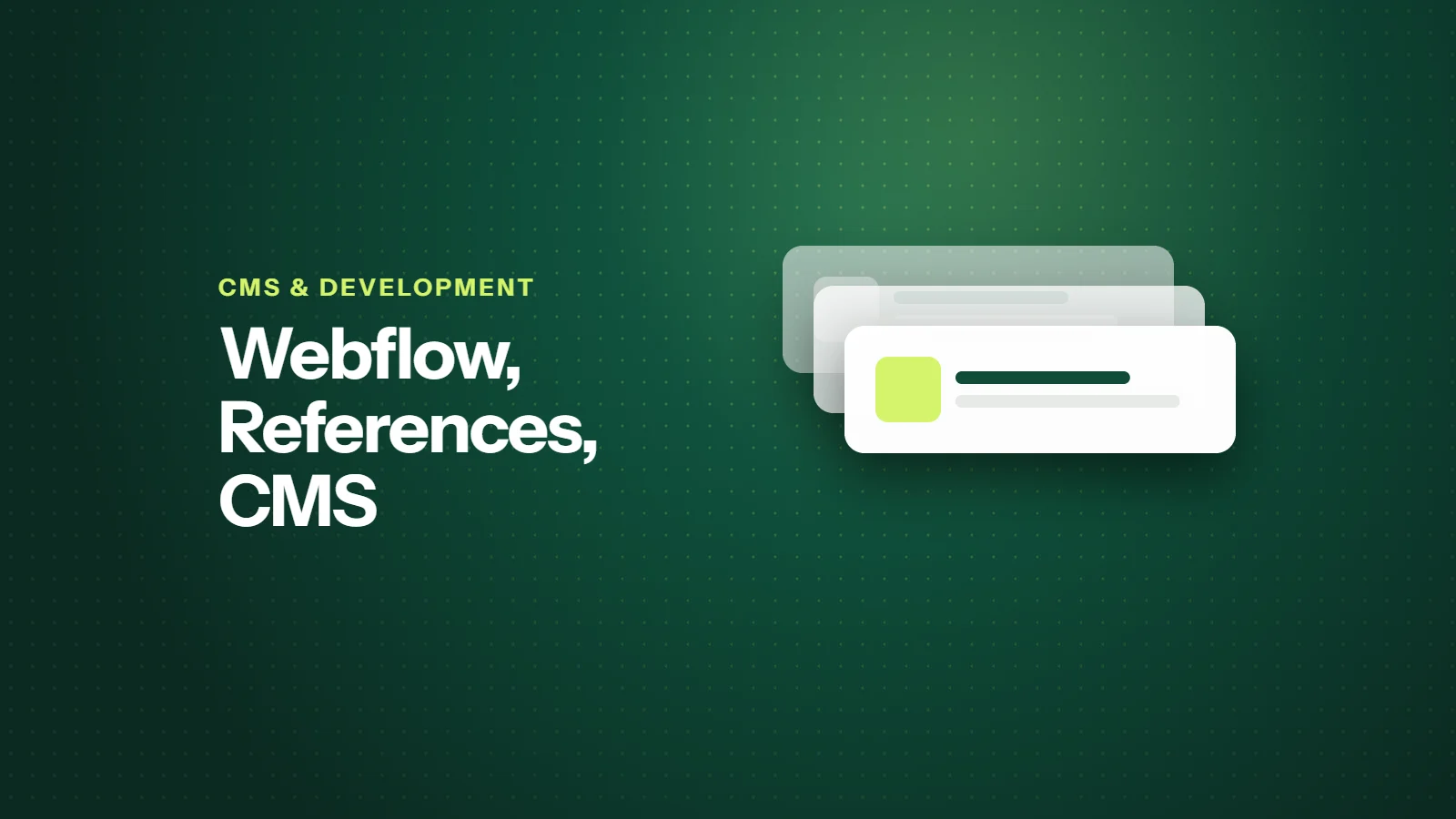 Reference vs Multi-Reference Fields in Webflow: When to Use Each