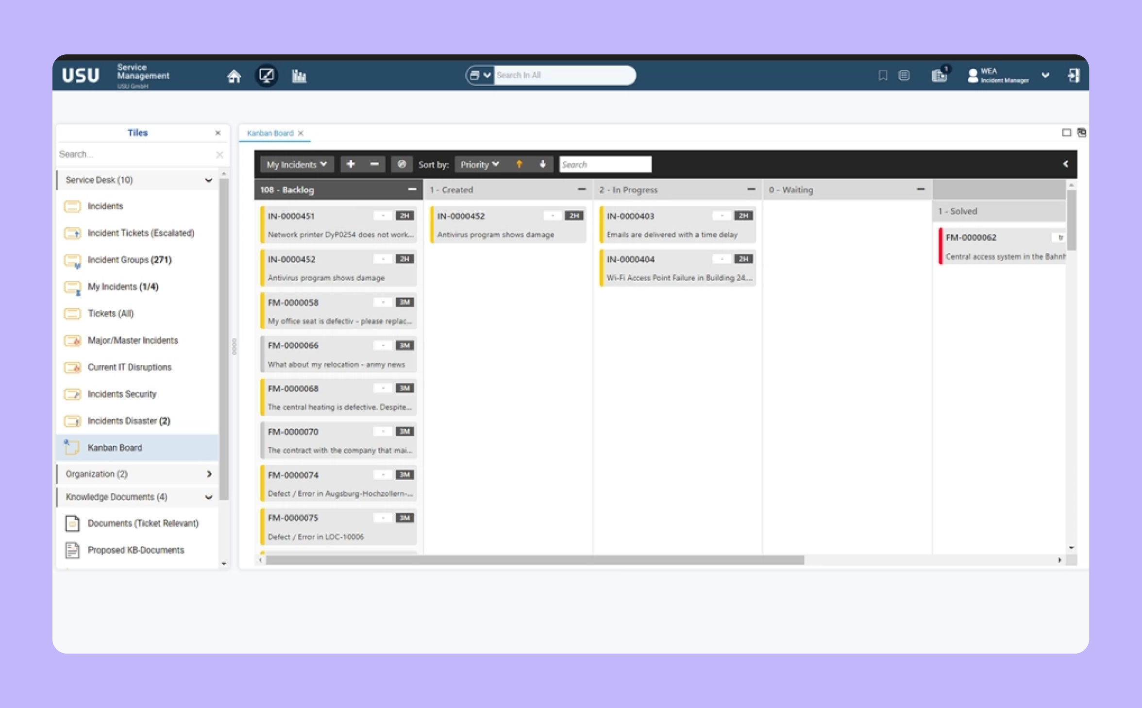 USU enterprise service management tools