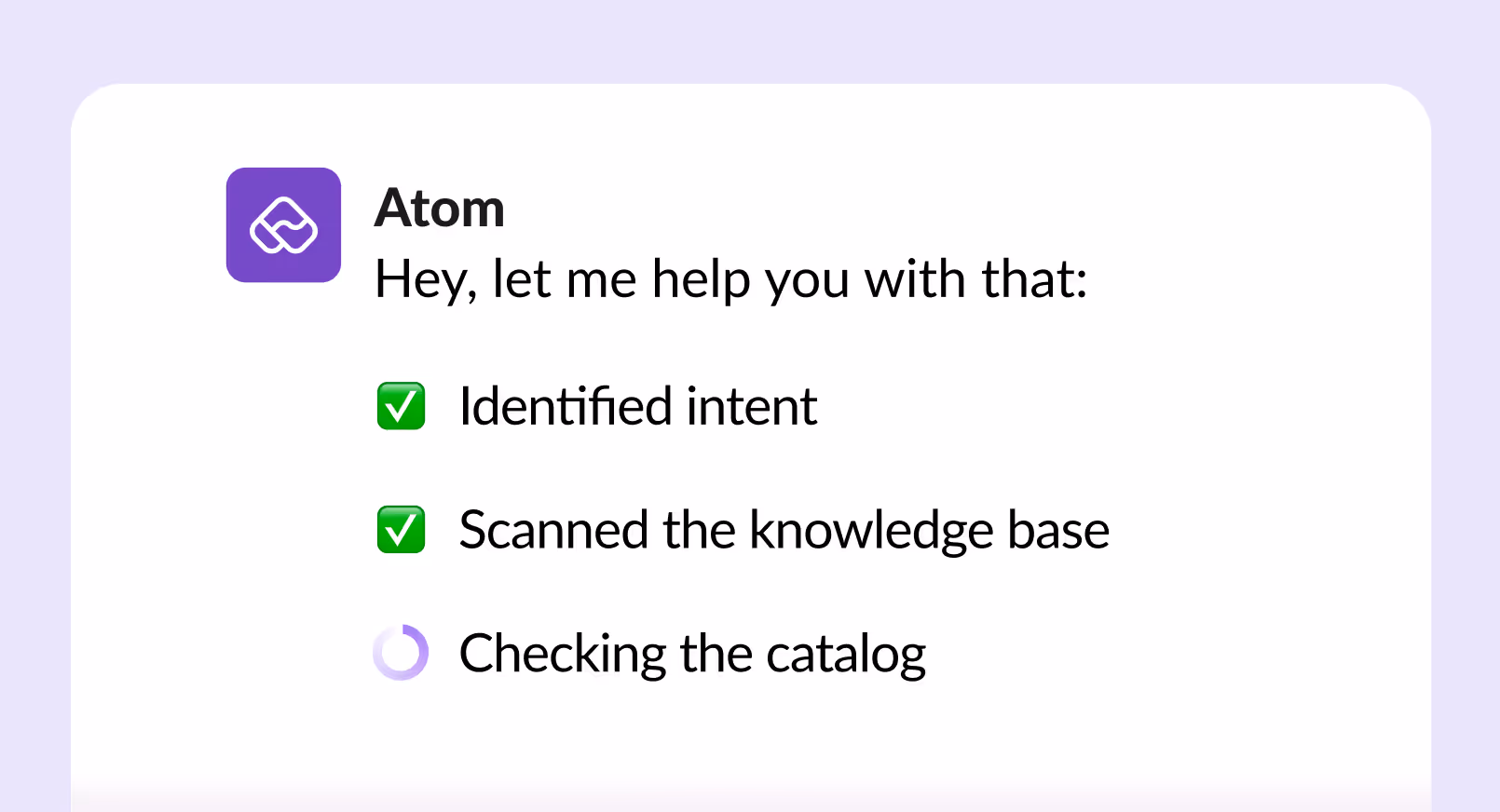 reasoning trails in AI assistants