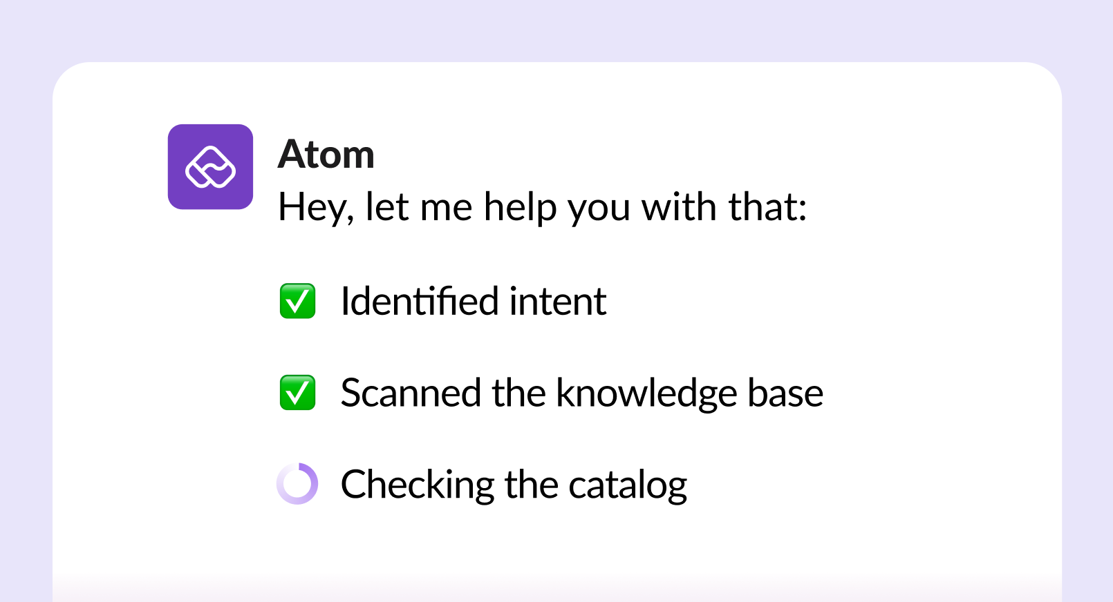 reasoning trails in AI assistants