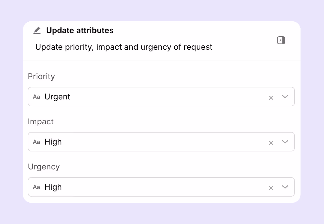 Update ticket fields in escalations
