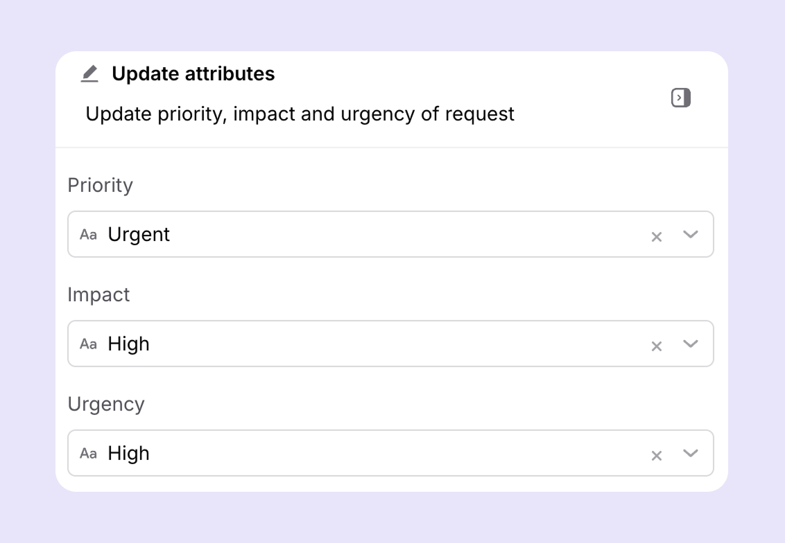 Update ticket fields in escalations