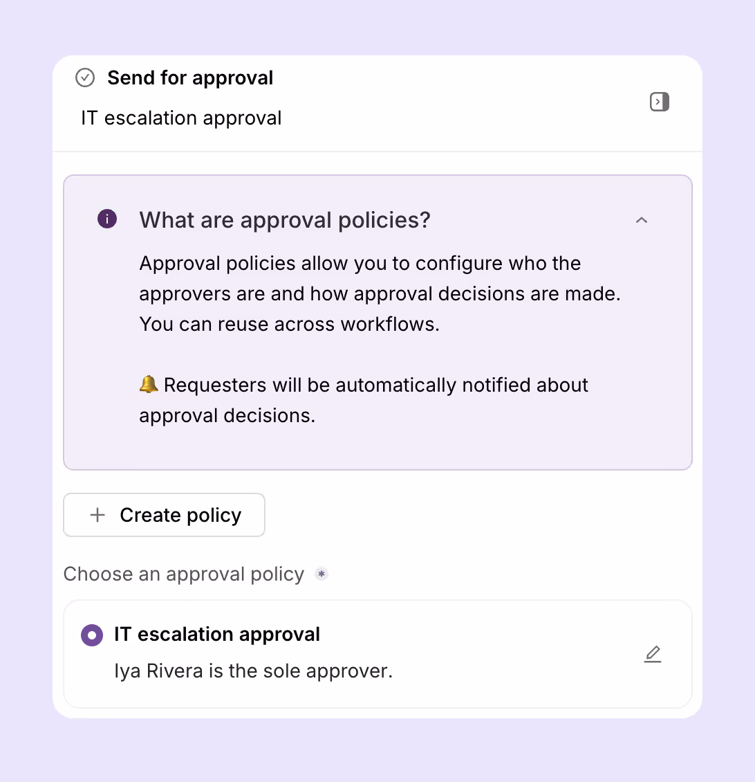 automate approval processes in escalation workflows