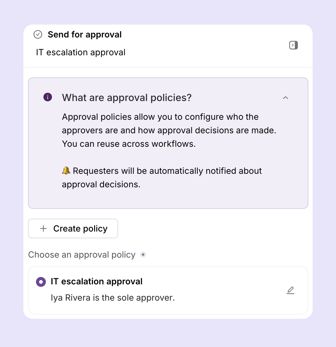 automate approval processes in escalation workflows