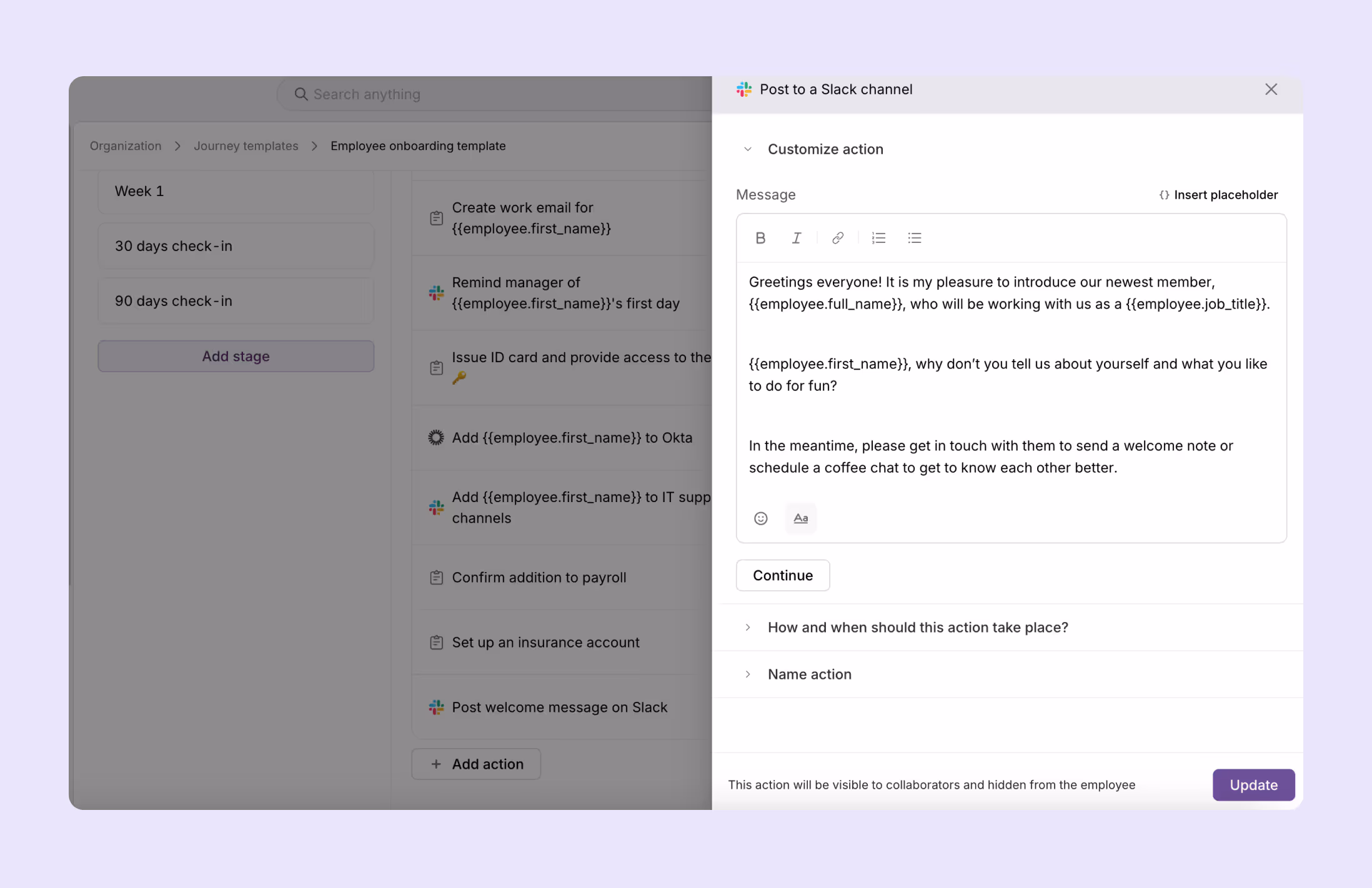 Introduce the new hire