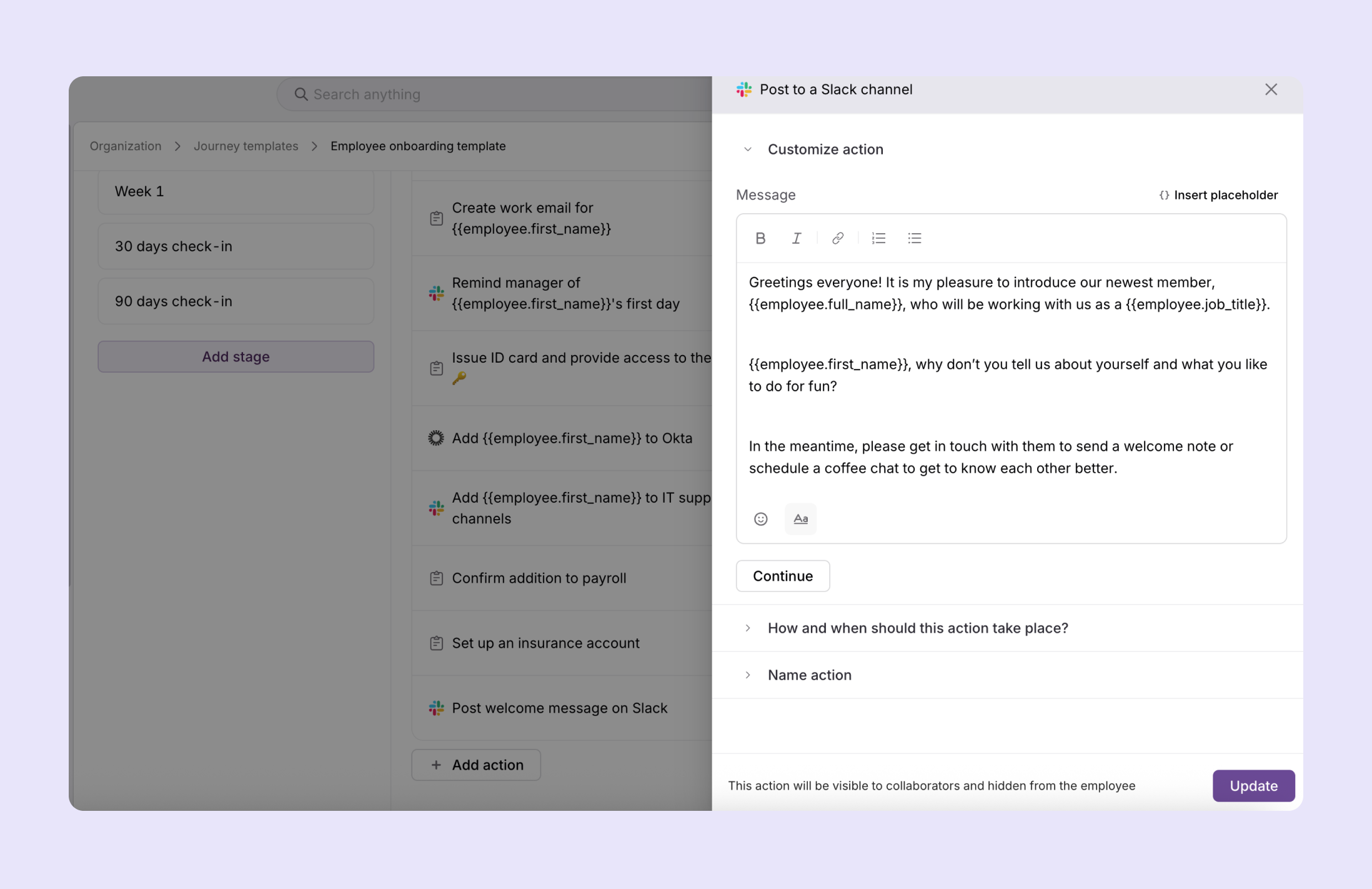 Introduce the new hire