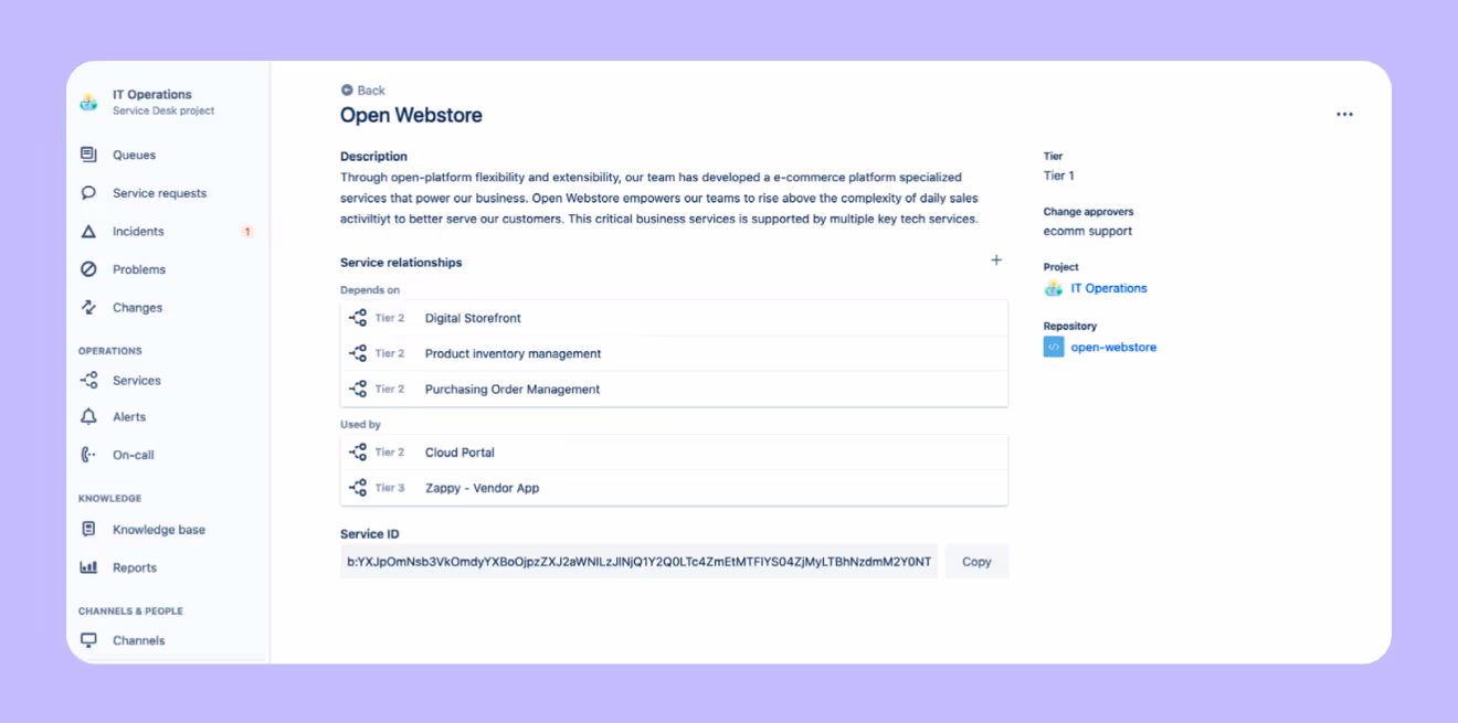 Jira service management ITSM t