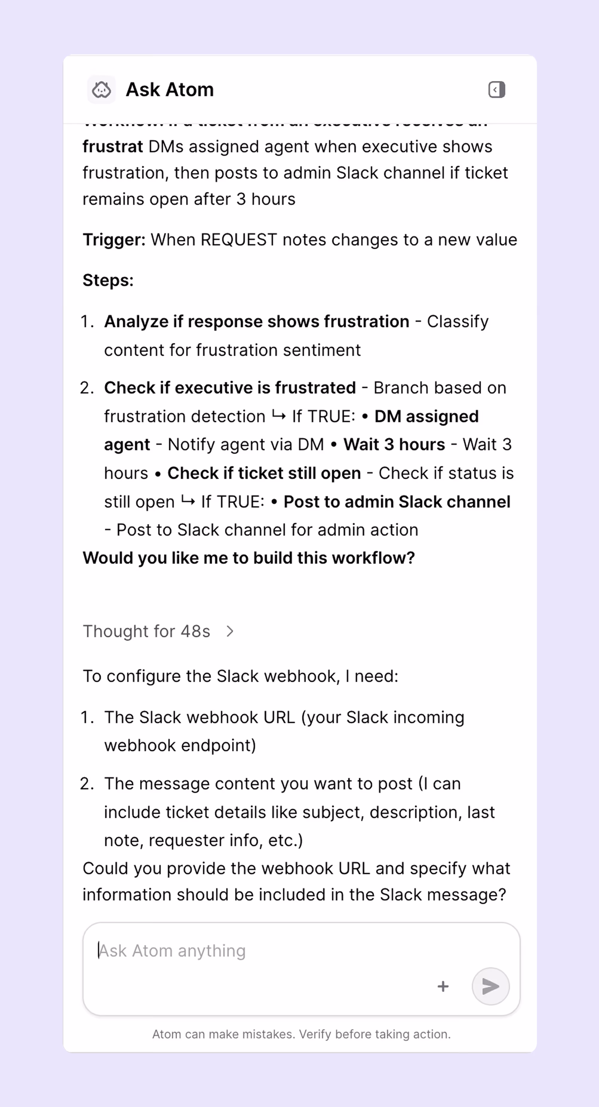 AI workflow builder by Aomicwork with Identifier Agents