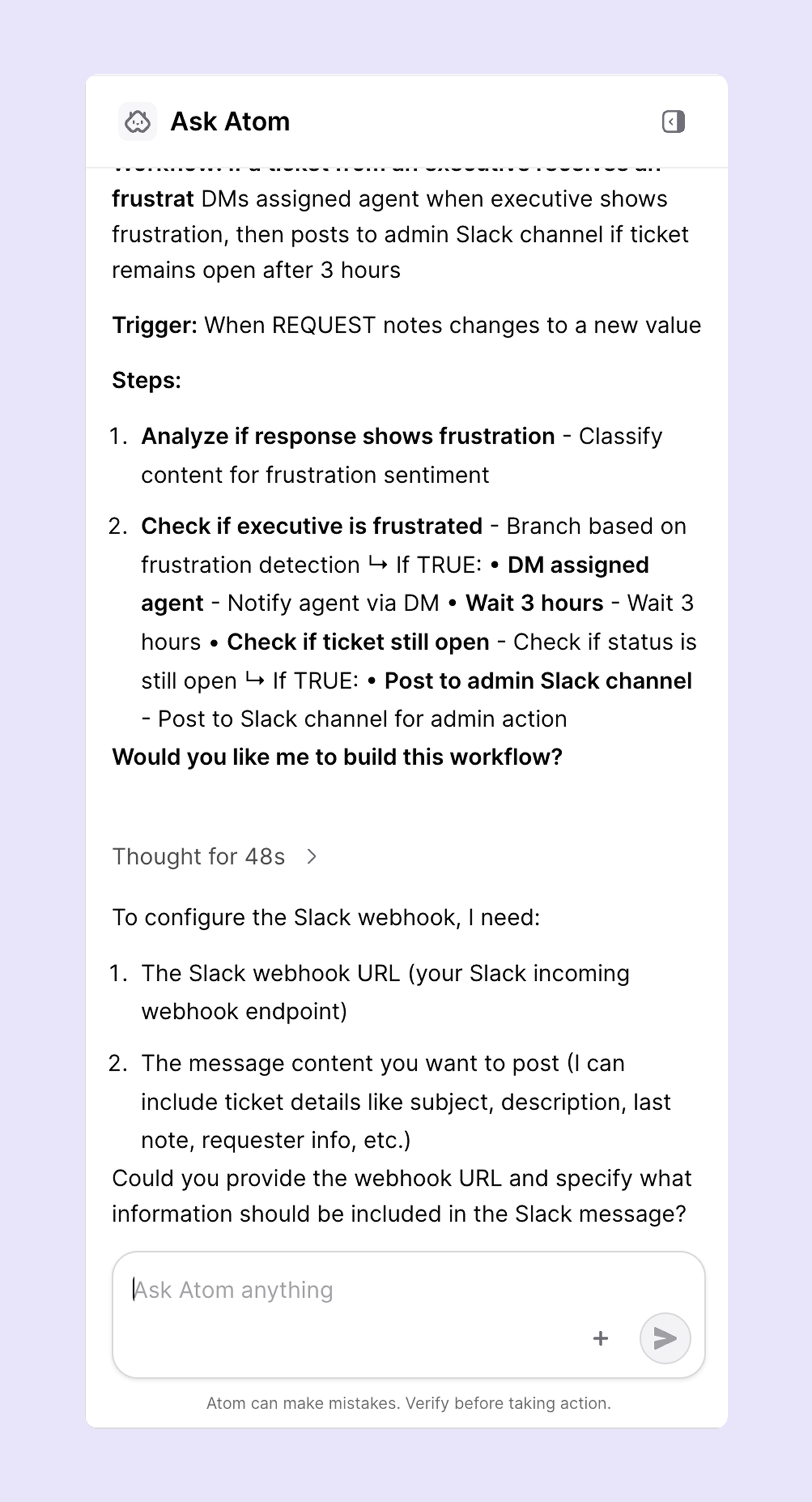 AI workflow builder by Aomicwork with Identifier Agents