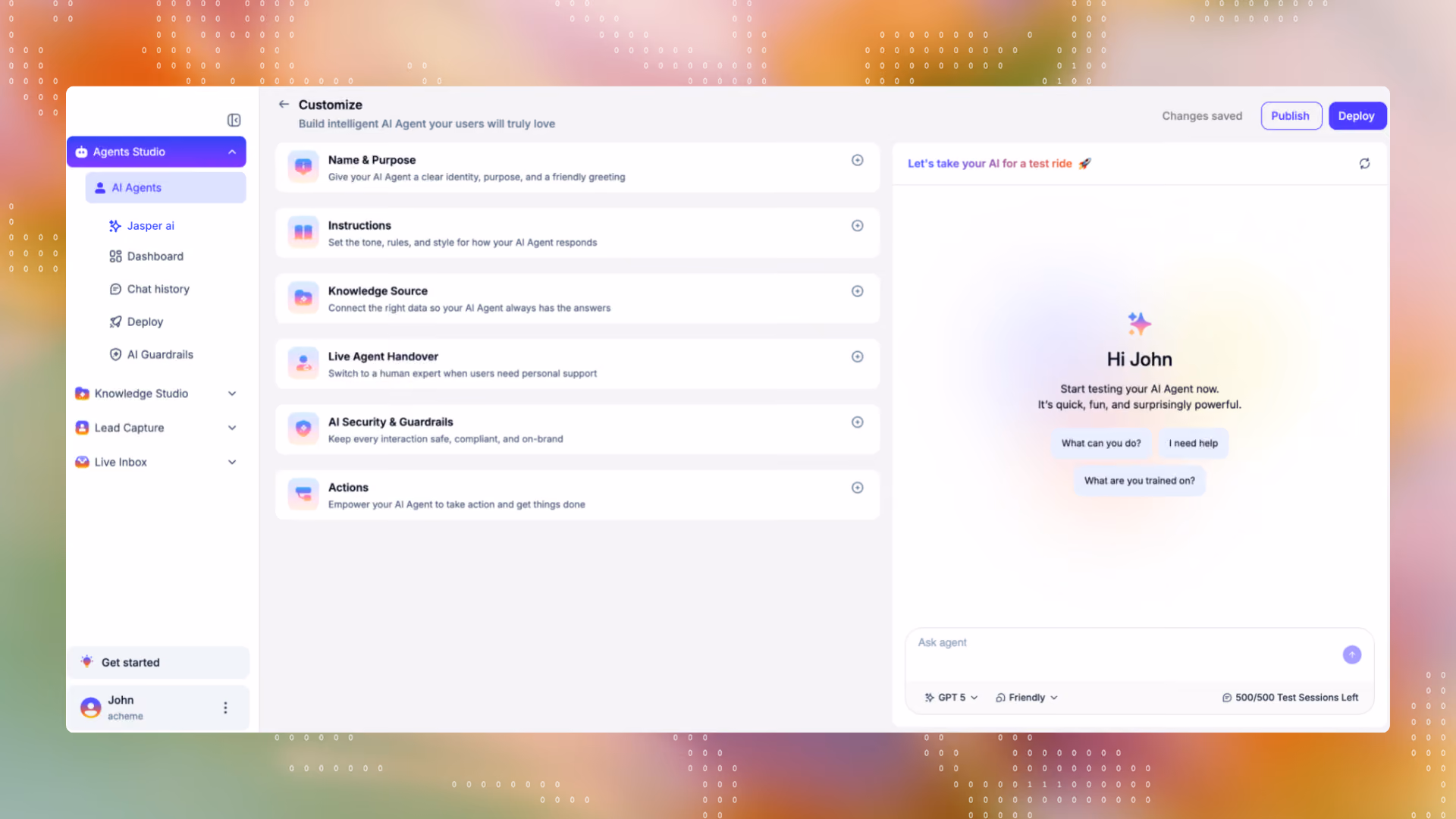 Workativ ITSM tool