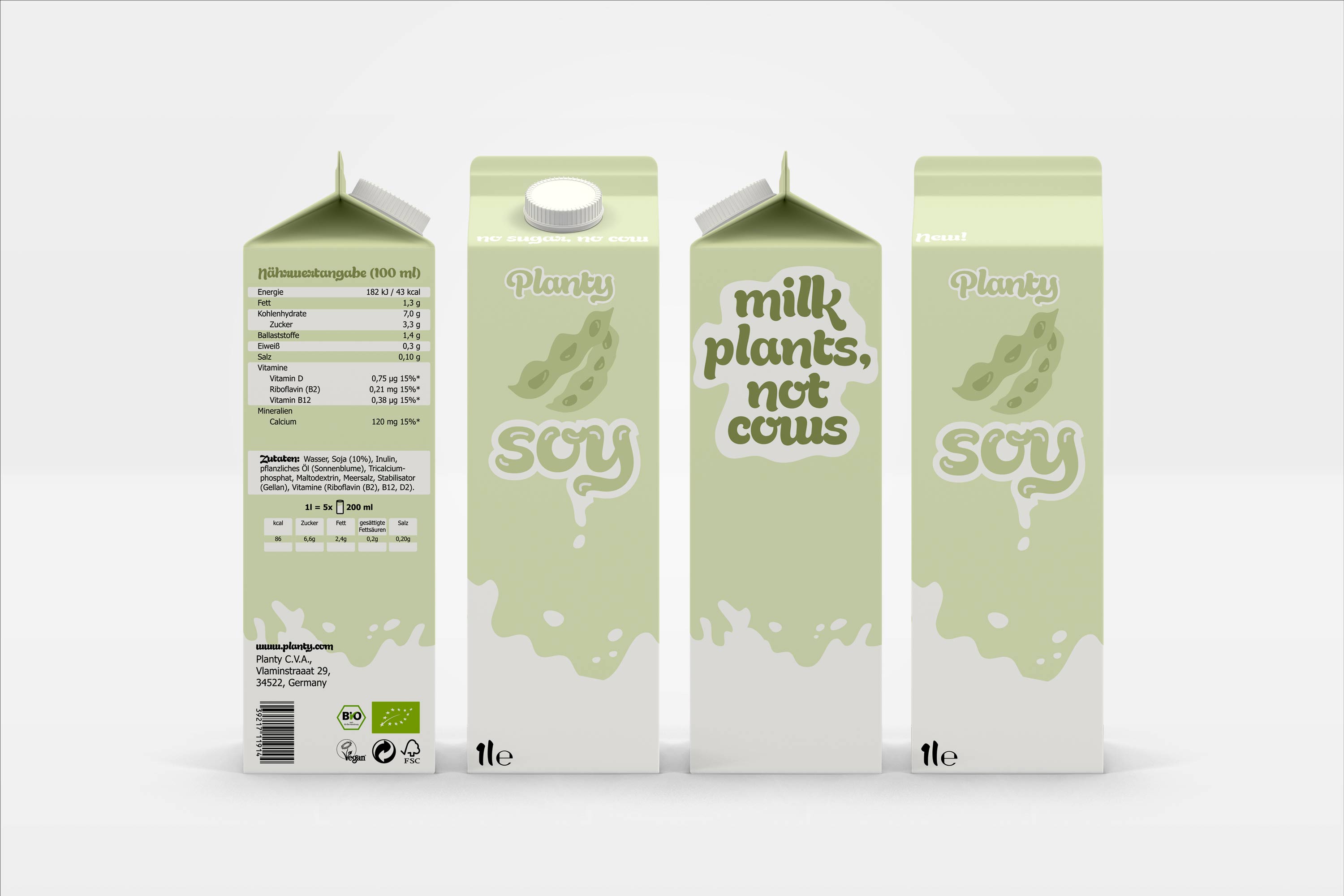 soy milk planty