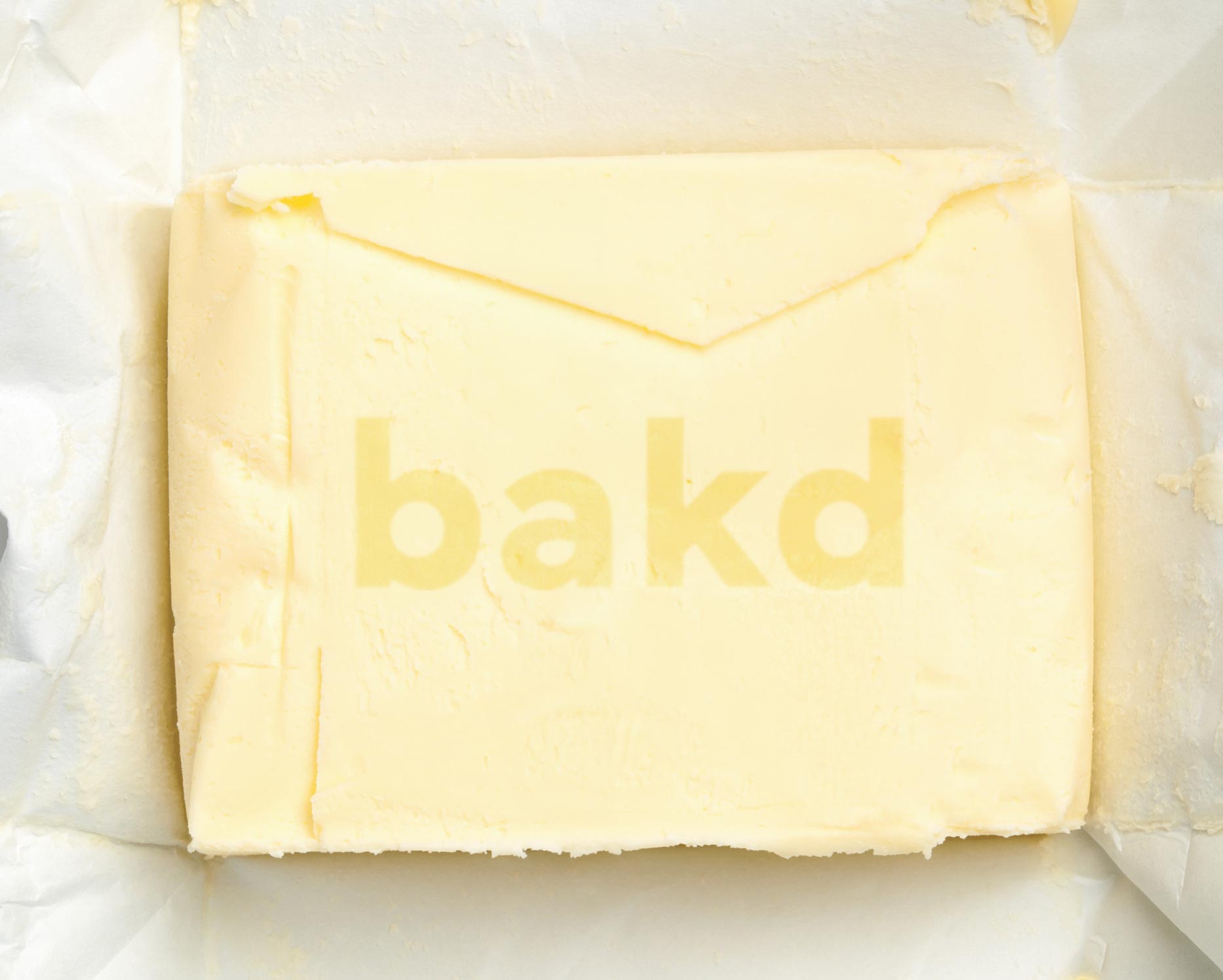 butter with a logo engraving
