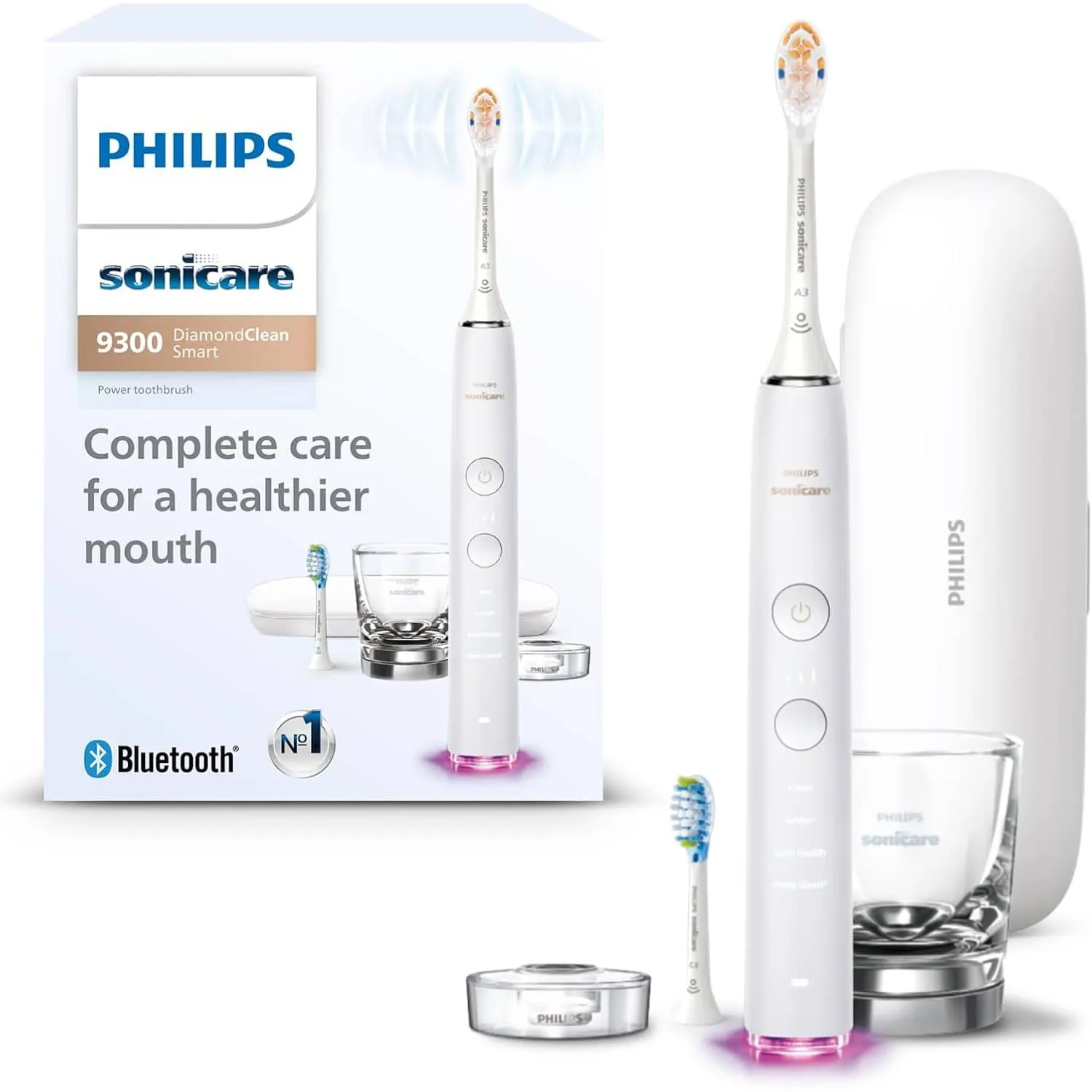 Philips Sonicare DiamondClean Smart 9300 Electric Toothbrush with Pressure Sensor