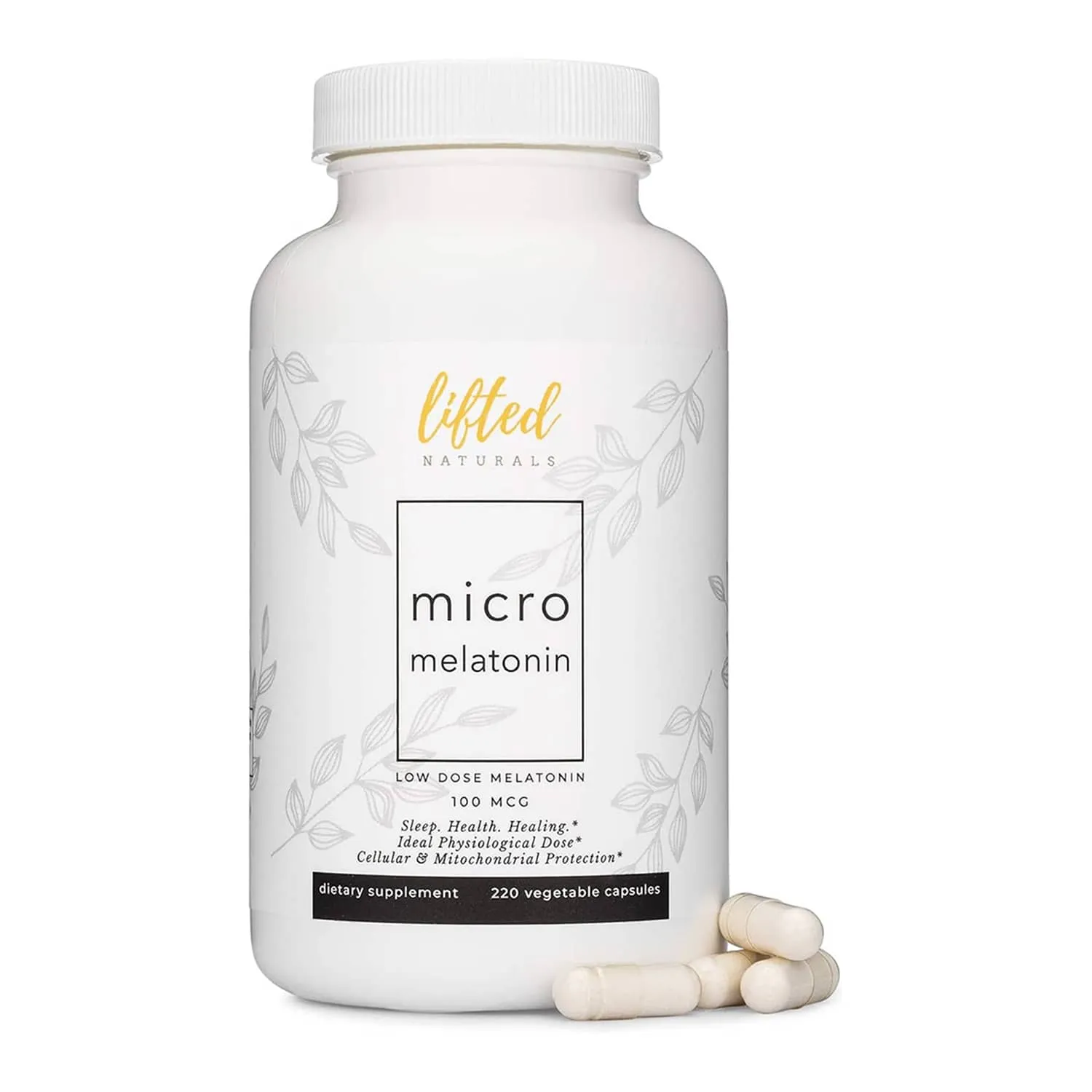 Lifted Naturals Micro Melatonin Family Size Supplement