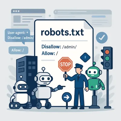 Ilustración de rastreo y robots.txt