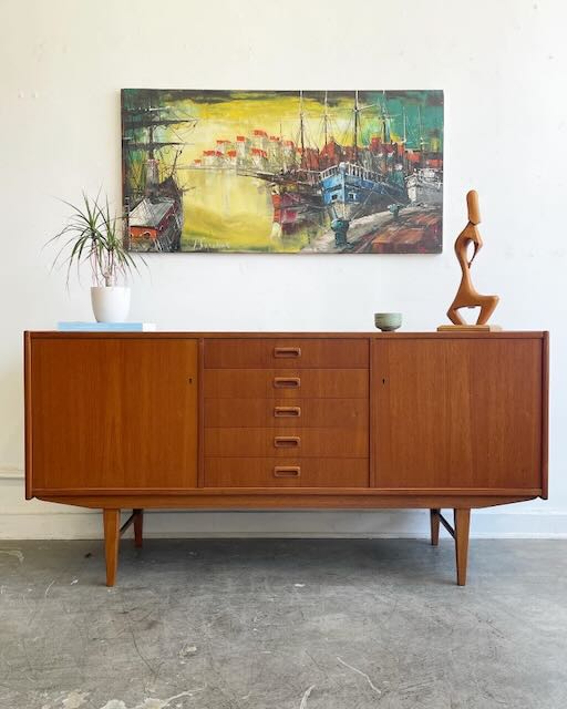 1950's Teak Credenza