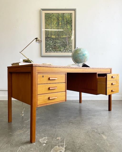 1970's Teak Executive Desk