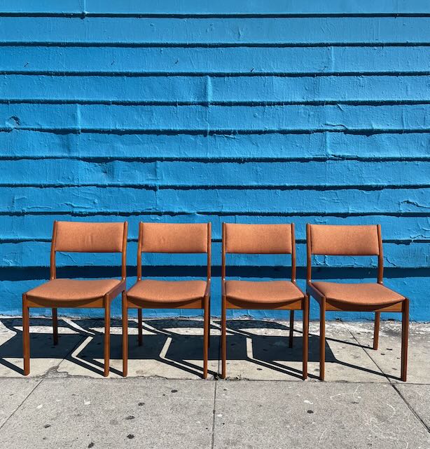 Set of 4 Danish Dining Chairs by D-Scan