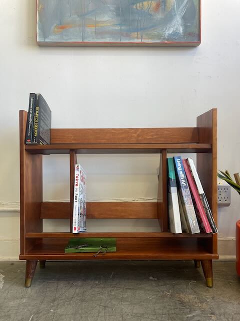 Mid Century Wood Bookshelf