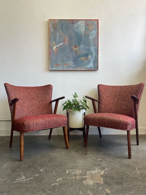 Pair of Danish Armchairs by Erhardsen&Andersen