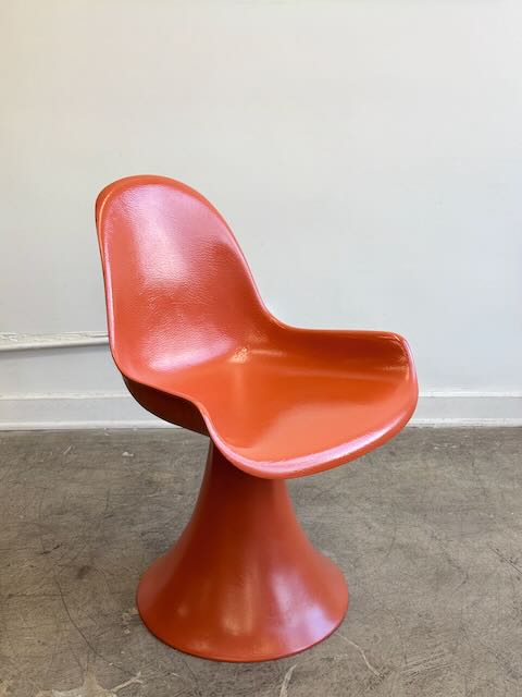 Orange Space Age Fiberglass Chair
