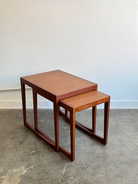 Set of Danish Teak Nesting Tables(2 Pairs Available)