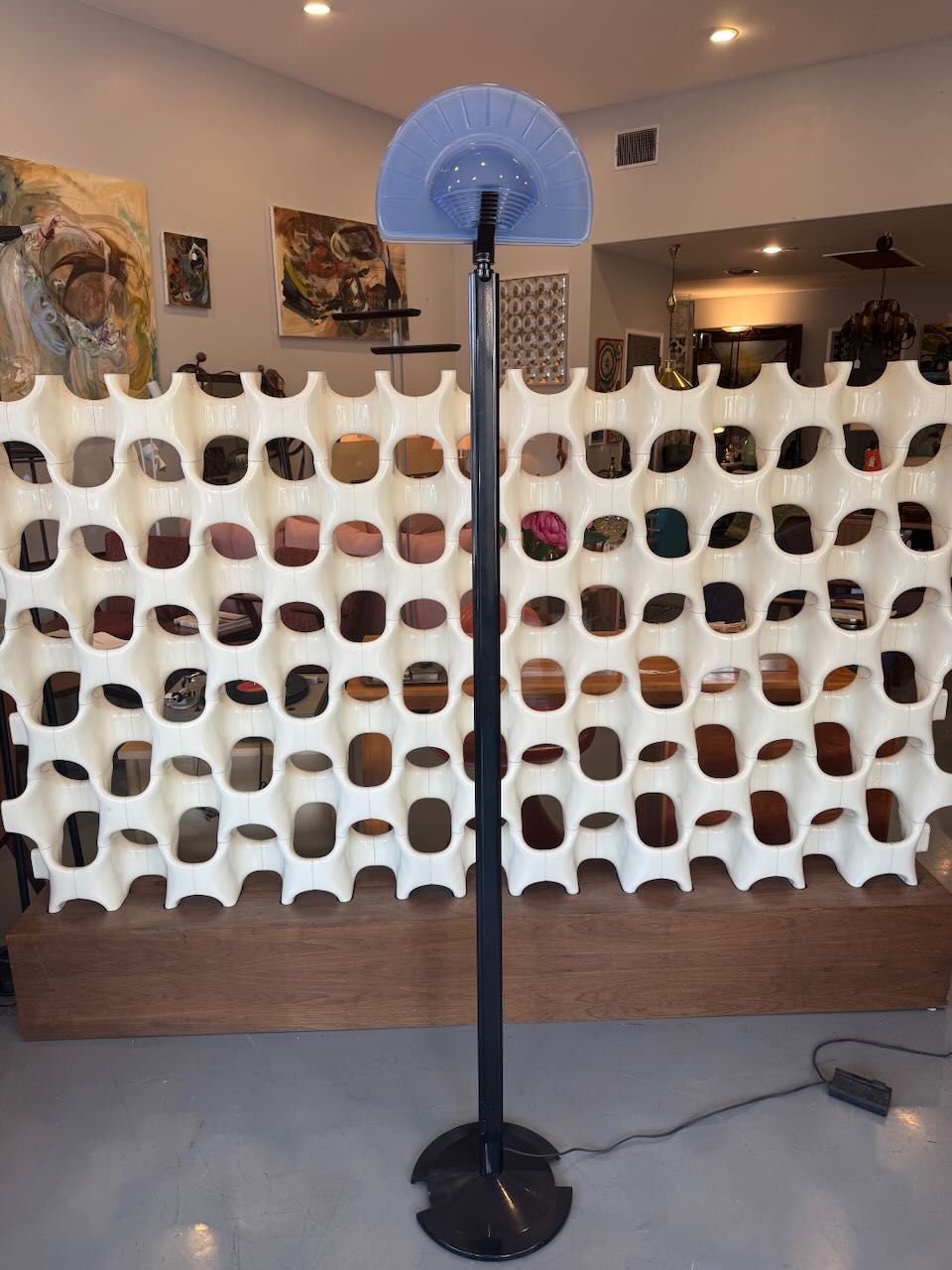 1980's Fan Lamp by La Due by Missanelli