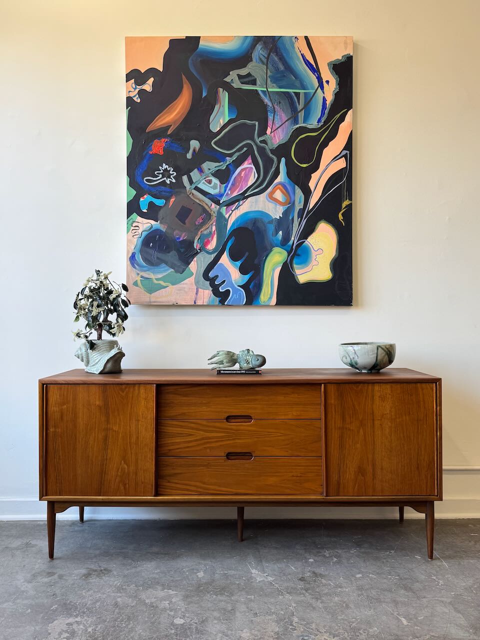 John Keal for Brown Saltman Walnut Credenza