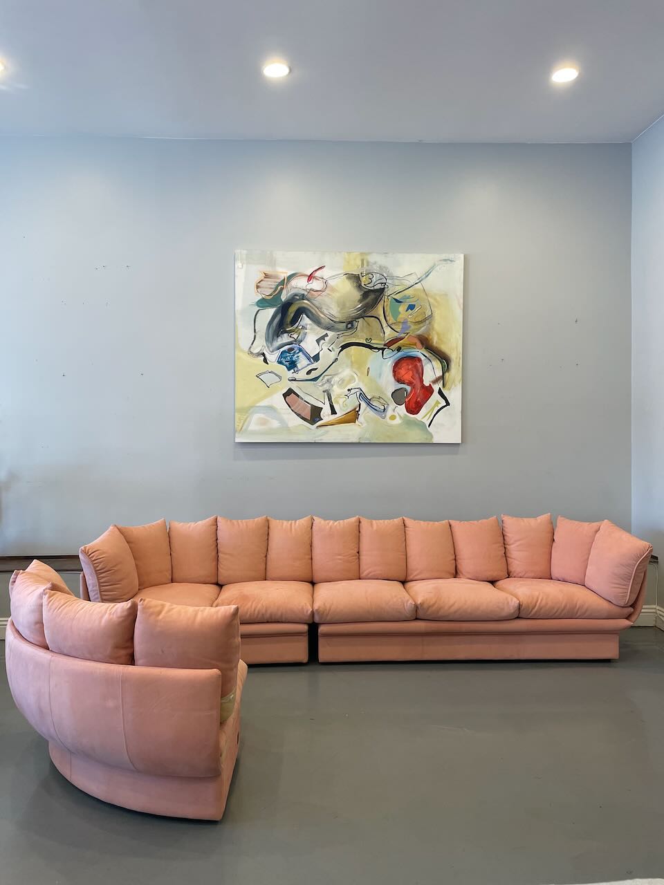 Lev & Lev Nubuck Leather Sectional 