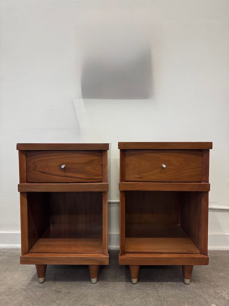 Vintage Walnut Nightstands