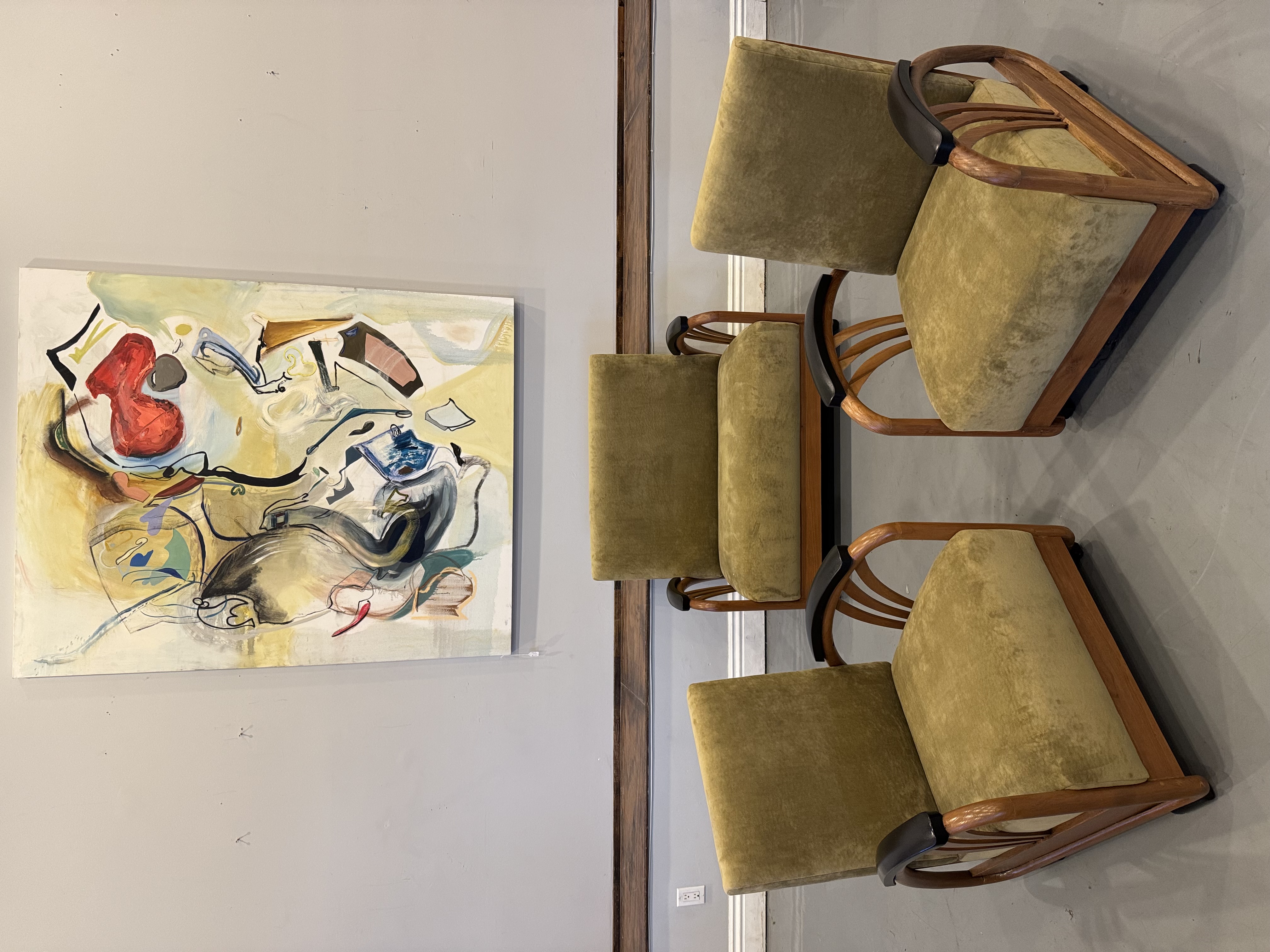 Art Deco Loveseat & Chair Set