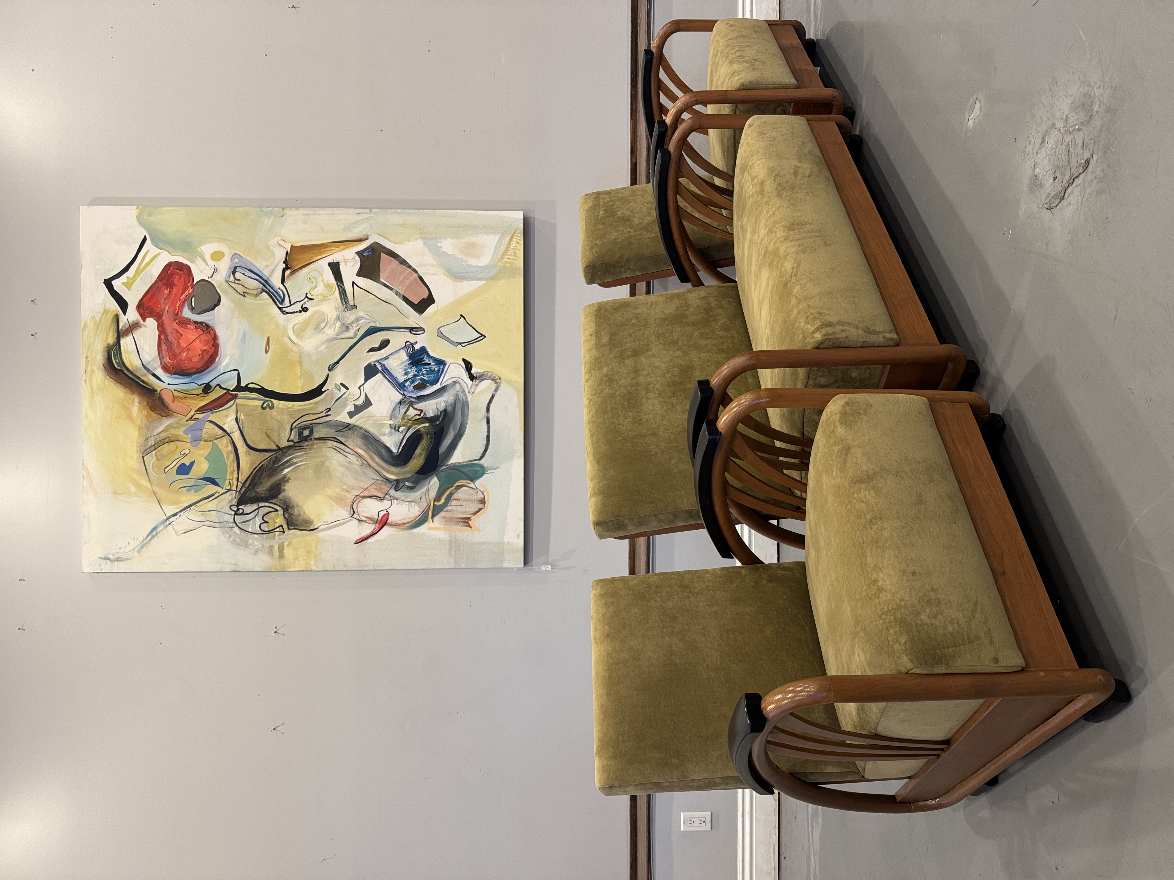 Art Deco Loveseat & Chair Set