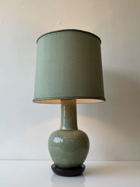 Celadon Ceramic Table Lamp