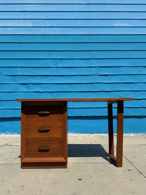 1950's Solid Mahogany Writing Desk