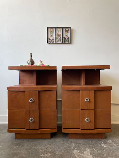 Pair of Restored Kent Coffey "Titan" Nightstands