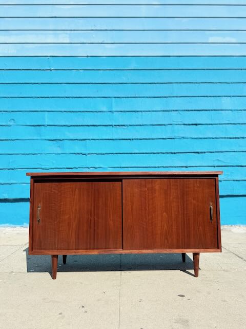 1960's Walnut Compact Credenza