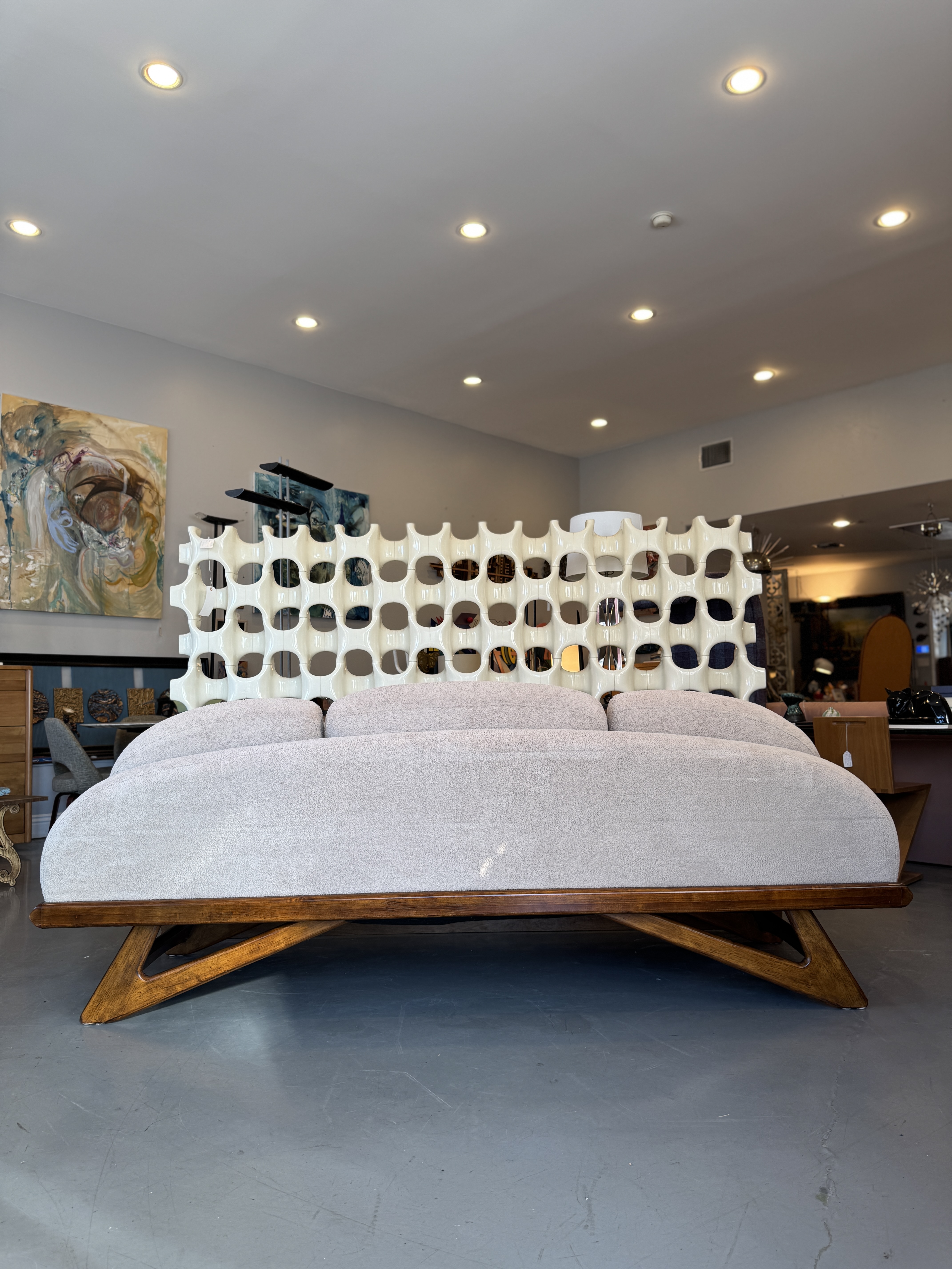 1960s Pearsall Style Gondola Sofa