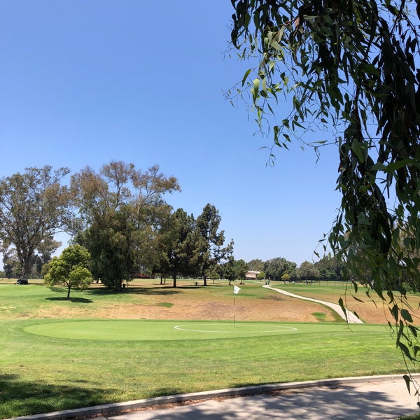 Tree-lined fairway at Chester Washington Golf Course