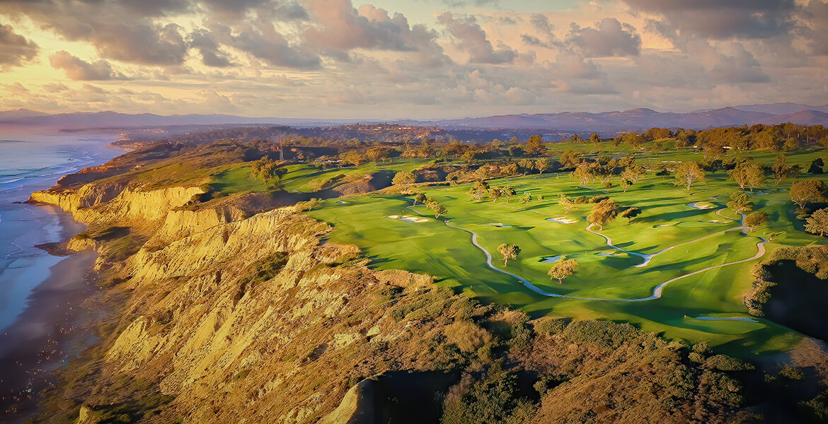 The clifftop fairways of Torrey Pines Golf Course South
